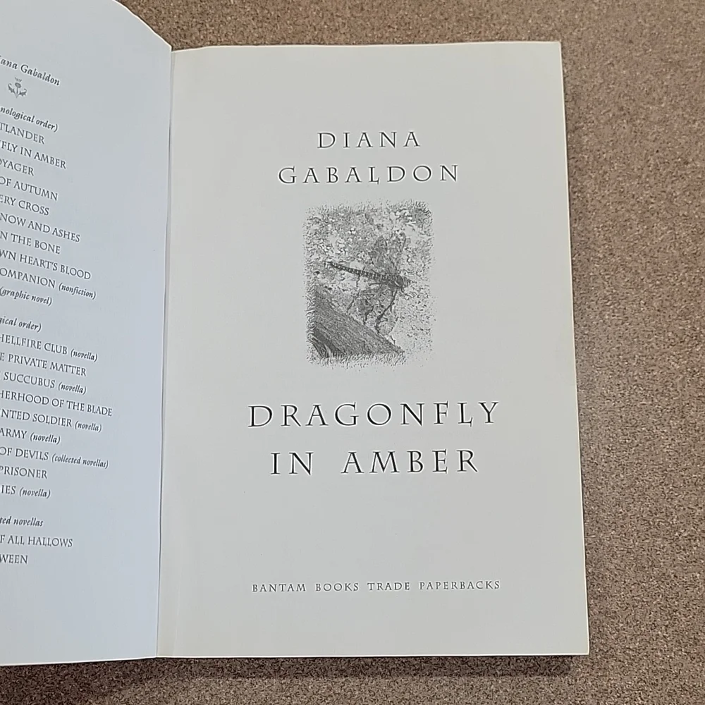 Outlander's Dragonfly in Amber Book!!! - Picture 4 of 8